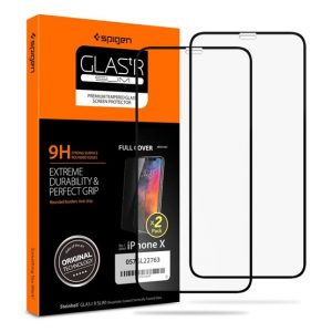 Spigen Glass FC Apple iPhone 11 Pro / Xs/X Tempered kijelzővédő fólia 2db - Kép