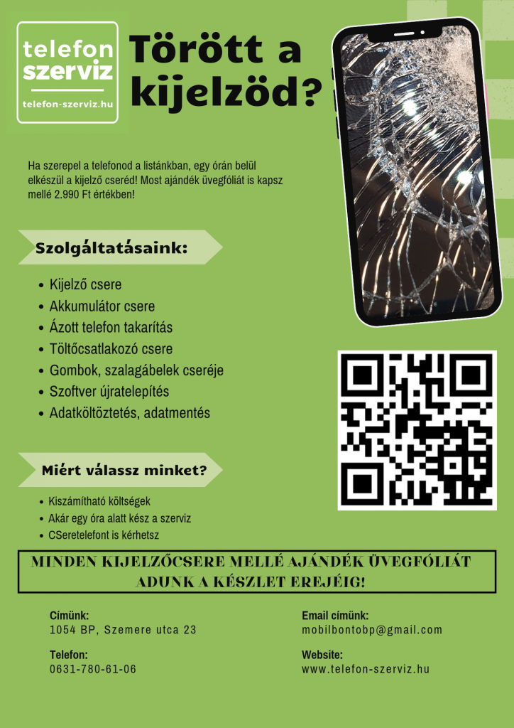 gyors kijelző csere 1 óra alatt