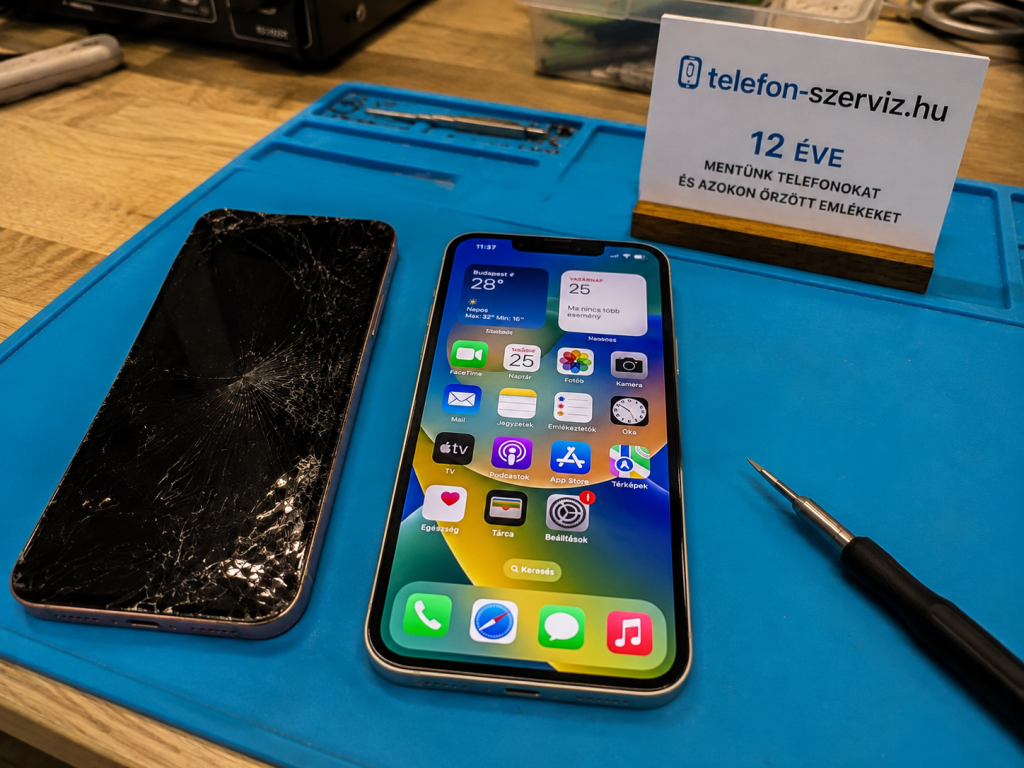 telefon kijelző csere