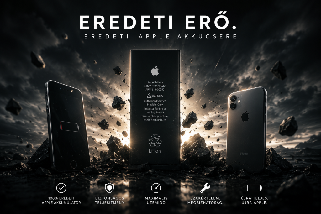 Eredeti Apple akkumulátor csere